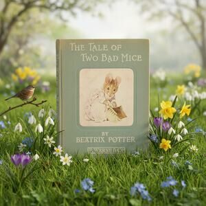 1932 Beatrix Potter-The Tale of Two Bad Mice-Vintage Peter Rabbit book-Children
